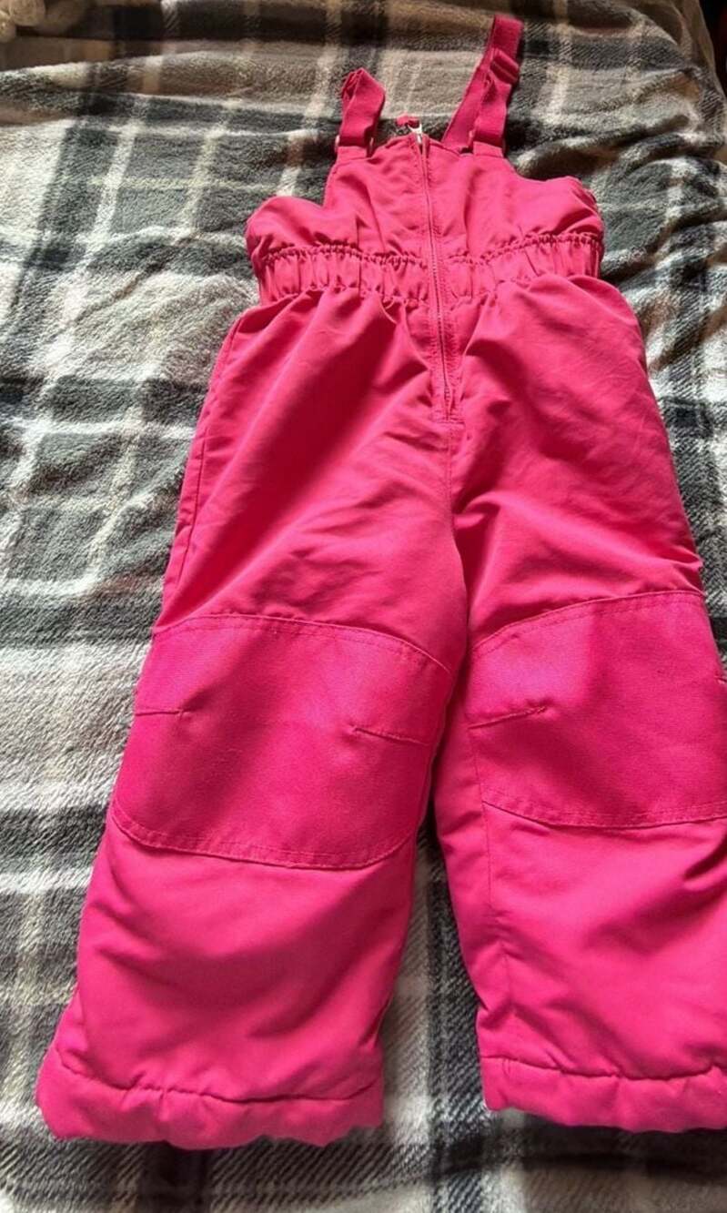 Healthtex Pink Winter Snow Bib Overalls Size 2T